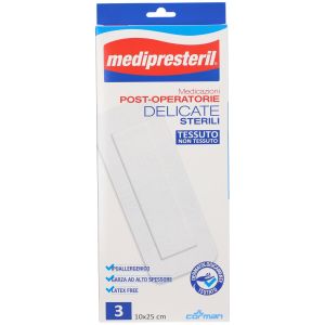 Medipresteril Medicazioni Post-operatorie Delicate Sterili 10x25 Cm 3 Pezzi