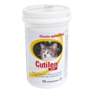 Trebifarma Cutilen Gatti Integratore Salute e Bellezza Del Mantello 50 Compresse