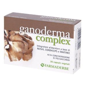 Farmaderbe Ganoderma Complex Integratore Organismo 30 Capsule