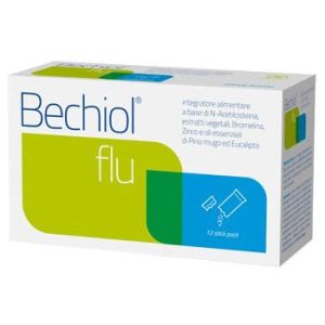 Bechiol Flu Integratore Tosse Grassa 12 Bustine Stick