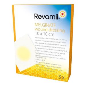 Revamil Melginate Garza Medicazioni Essudanti 10 X 10 Cm 5 Pezzi