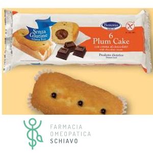 Bononia Plum Cake With Chocolate Cream Gluten Free 270g 6 Pieces
