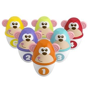 Chicco Gioco Monkey Strike 6 Birilli 1 Pallina