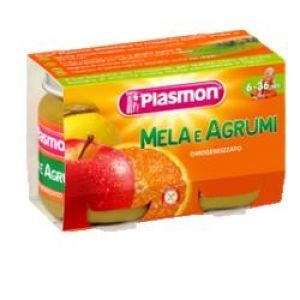 Plasmon Homogenized Fruit With Apple And Citrus 2x104 g +6m
