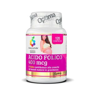 Optima Colours Of Life Acido Folico Integratore Gravidanza 120 Compresse