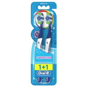 Oral-b Complete 5 Way Clean Spazzolino Manuale Medio 40mm 2 Pezzi