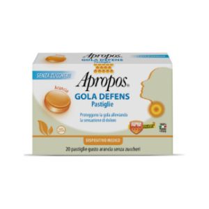 Apropos Gola Defens Orange Without Sugar 20 Lozenges