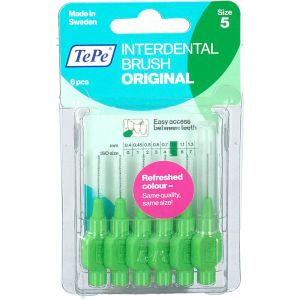 Tepe scovolino verde per pulizia interdentale 0,8 mm 6 pezzi