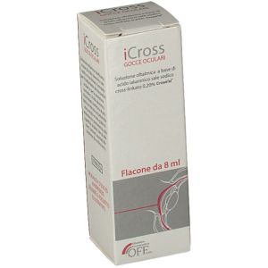 Icross Gocce Oculari A Base Di Acido Ialuronico Reticolato 8ml