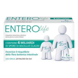 Enterolife 4 Billion Intestinal Flora Supplement 10 Vials 5 ml