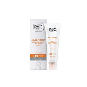 RoC Soleil Fluido Comfort Solare Viso SPF 50 Elevata Tollerabilità 50 ml