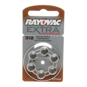 Rayovac Extra Advance Blister Di Batterie Allo Zinco Aria Modello 312 6 Pezzi