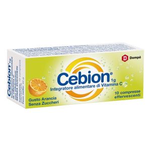 Cebion Effervescente Senza Zucchero Integratore Vitamina C 10 Compresse