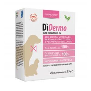 Dynamopet Didermo Cute E Mantello Ok Integratore Alimentare 20 Bustine X2,5ml