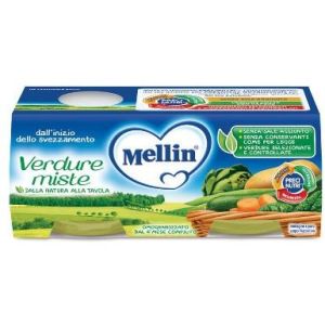 Homogenized Vegetables Mixed Vegetables Mellin 2x80g