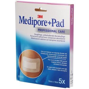 Medipore+pad Medicazione Sterile 10x10 Cm 5 Pezzi