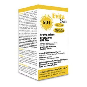Evita Sun Crema Solare Viso/corpo 20 Bustine Spf 50+