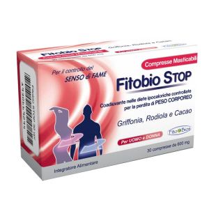 Fitobio Stop Integratore Controllo Peso Corporeo 30 Compresse Masticabili