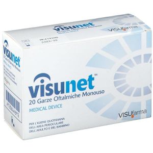 Visunet Garza Oftalmica per Igiene Perioculare 20 Pezzi