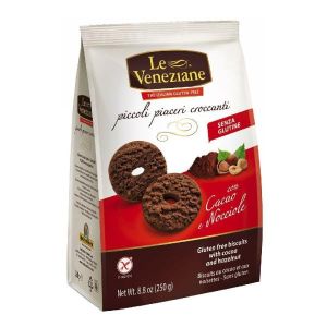 Le Veneziane Biscotti Cacao e Nocciola Senza Glutine 250g