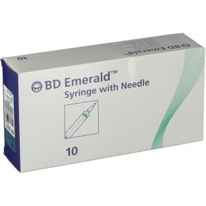 Syringe Becton Dickinson Emerald Capacity 5ml 23 Gauge 11/4 10 Pieces