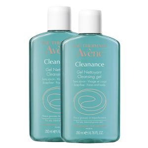 Eau thermale avene duo cleanance cleansing gel 2 x 200 ml