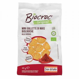 Fior di Loto Biocroc Mini Gallette Mais Al Gusto di Paprika 40g