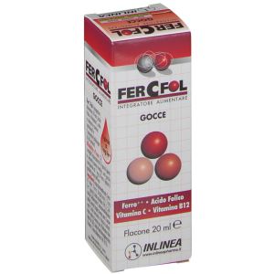Inlinea Fer C Fol New Drops Gluten Free Food Supplement 20ml