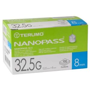 Ago per Penna da Insulina Nanopass 32,5 Gauge Lunghezza 8mm 100 Pezzi