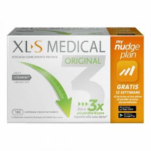 Xl-s Medical Integratore Dimagrante Liposinol - 180 Compresse My Nudge Plan App - Piano Personalizzato Gratuito di Perdita Ponderale di 12 Settimane