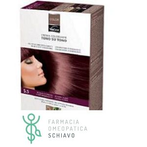Vebix Color Permanent Hair Dye Natural 5.5 Light Mahogany 1 Kit