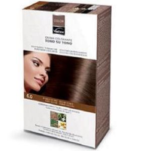 Vebix Color Permanent Hair Dye Natural 6,0 Dark Blonde 1 Kit