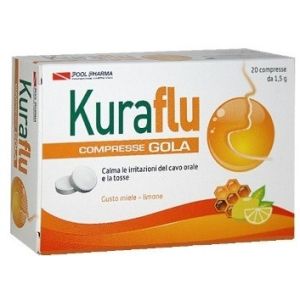Kuraflu Throat Lemon And Honey Cough Supplement 20 Tablets