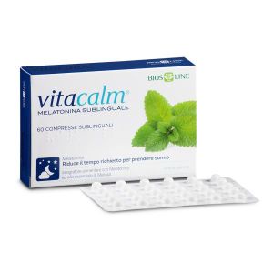 Bios Line Vitacalm Melatonina Sublinguale 60 Compresse 1mg