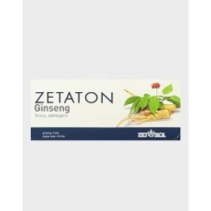 Zetaton Ginseng Supplement Tonic Adaptogen 12 Vials 10 ml