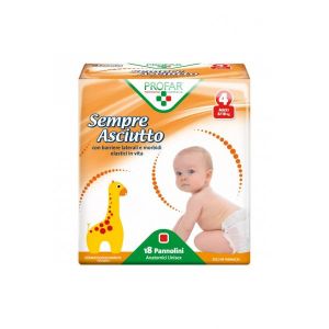 Sempre Asciutto Maxi Taglia 4 8/18kg 18 Pezzi Profar