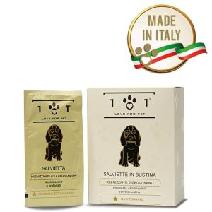 101 Love For Pet Salviette Igienizzanti Ovali 25 Pezzi