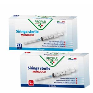 Profar Siringhe Sterili Monouso 10 Siringhe Da 2,5ml