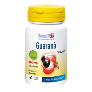 Longlife Guarana 500mg Integratore 60 Capsule Vegetali