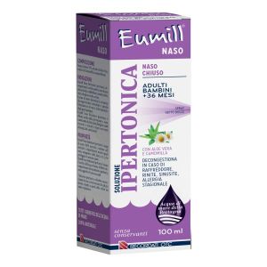 Eumill Naso Chiuso Soluzione Ipertonica Adulti e Bambini +36 Mesi 100ml