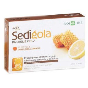 Biosline Apix Propolis Sedigola Honey Orange product 20 Tablets