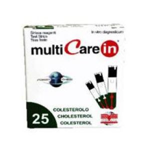 Multicare In Cholesterol Glucose Measurement Strips 25 Pieces