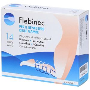 Flebinec Integratore Alimentare Tono Venoso Drenaggio Linfatico 14 Bustine
