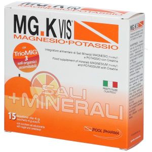 Mg.k Vis Magnesio Potassio Arancia Integratore Sali Minerali 15 Bustine