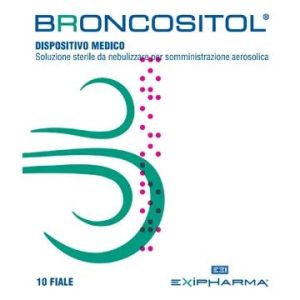 Broncositol Soluzione Sterile da Nebulizzare per Somministrazione Aerosolica 10 Fiale 3ml