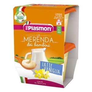 Plasmon La Merenda Dei Bambini Merende Latte Vaniglia Asettico 2 X 120g