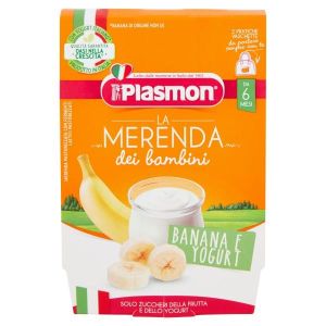 Plasmon La Merenda Dei Bambini Sapori di Natura Banana Yogurt Asettico 2 X 120g