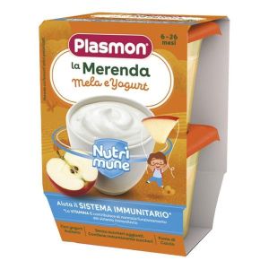 Plasmon La Merenda Dei Bambini Sapori di Natura Mela Yogurt Asettico 2 X 120g