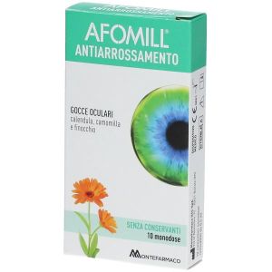 Afomill Antiarrossamento Gocce Oculari 10 Contenitori  Globuli Contenitore MONOdose