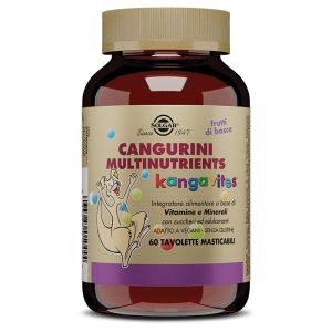 Solgar Cangurini Multinutrients Tavolette Masticabili Gusto Frutti di Bosco